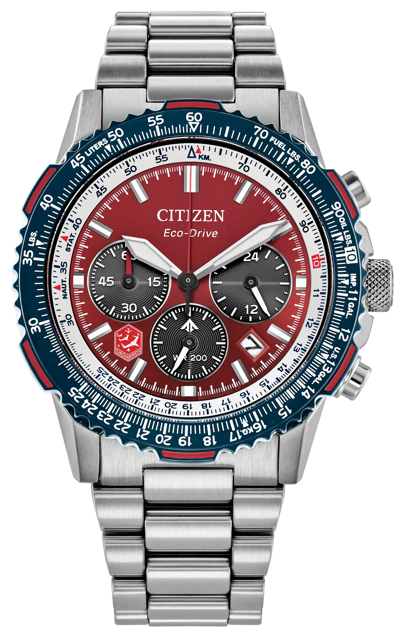 マルシー‼️ Promaster Navihawk Red Dial Stainless Steel Bracelet CA4668-51X